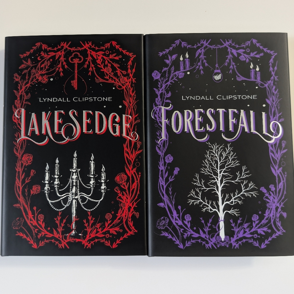 Lakesedge and Forestfall By Lydall Clipston Hardcover Books. Owlcrate Special Ed